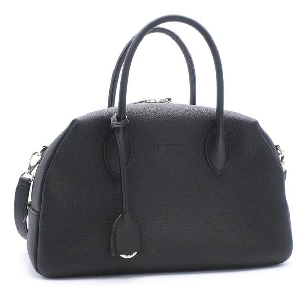 ボナベンチュラ アヴァボストンバッグ スモール シュリンクカーフレザー ブラック 2WAY ハンドバ...