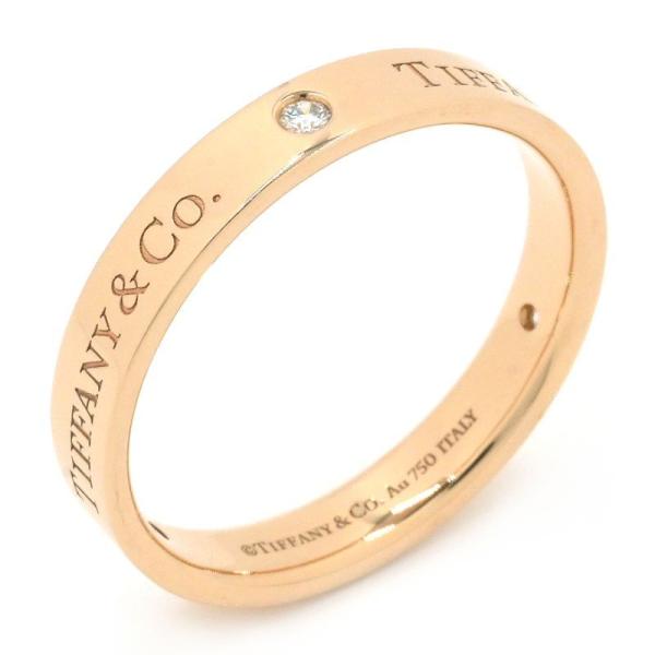 ティファニー T&amp;CO. バンドリング ダイヤモンド 4MM 24.5号 K18RG ダイヤモンド ...