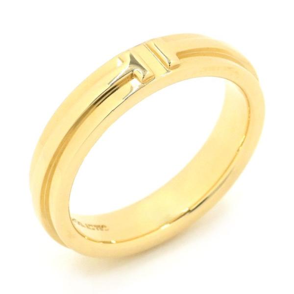 ティファニーTナローリング K18YG 18号 ティファニーTリング TWOリング トゥーリング ト...