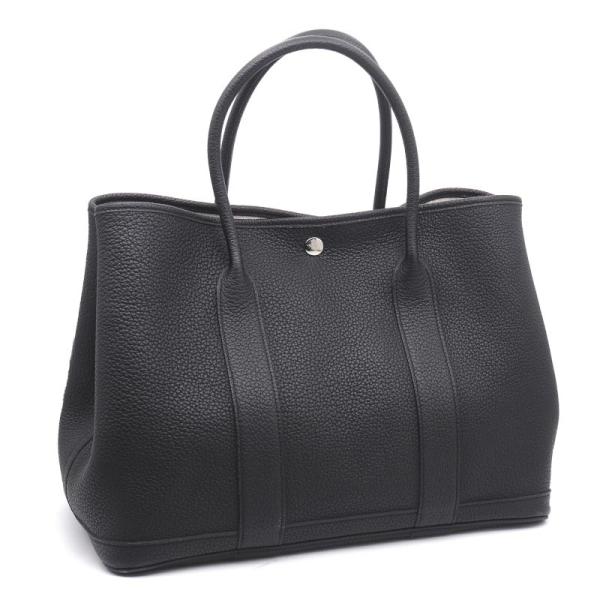 エルメス ガーデンパーティPM A刻印 2017年 ネゴンダ ブラック シルバー金具 トートバッグ ...