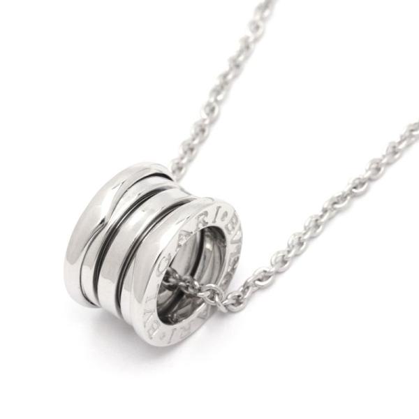 ブルガリ ビーゼロワンネックレス K18WG B.zero1ネックレス ビーゼロワンペンダント 新品...