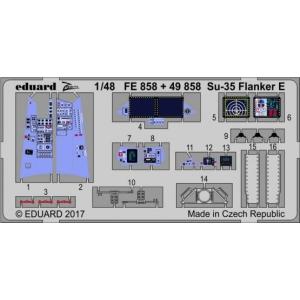 エデュアルド  ズーム1/48FE858 Su-35 Flanker E for Kitty Hawk Model kits｜college-eye