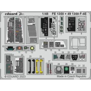 エデュアルド  ズーム1/48  FE1358 McDonnell F-4E Phantom for Meng Model kits｜college-eye