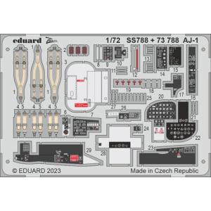 エデュアルド  ズーム1/72 SS788 North-American AJ-1 Savage 1/72 for Roden kits｜college-eye