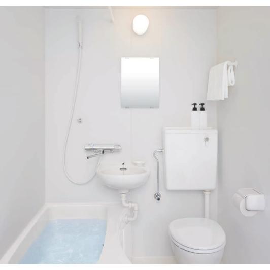 【洗面器・トイレ付の３点式タイプ】LIXIL集合住宅用ユニットバスルーム　BLCW1014サイズ　全...