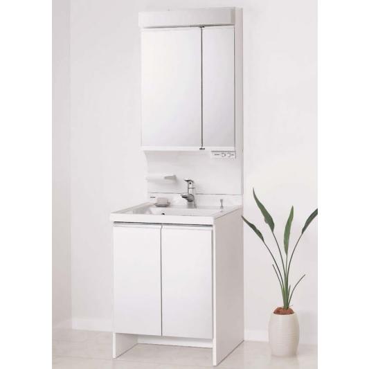 パナソニック洗面シーラインW600ミリ両開きタイプ　水栓マルチシングルレバー洗面メタルタイプ扉タイプ...