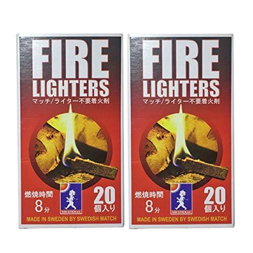FIRELIGHTERS ファイヤーライターズ  2個セット マッチ型着火剤 焚火 BBQ バーベキ...