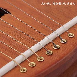 木製 ライアー ハープ 楽器 24弦 竪琴 簡...の詳細画像4