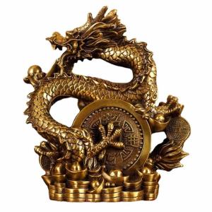 置物 風水 皇帝龍 龍 特大 古銭 龍の置物 ...の詳細画像2