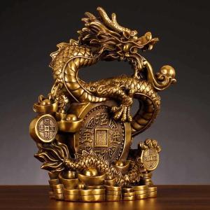 置物 風水 皇帝龍 龍 特大 古銭 龍の置物 ...の詳細画像3