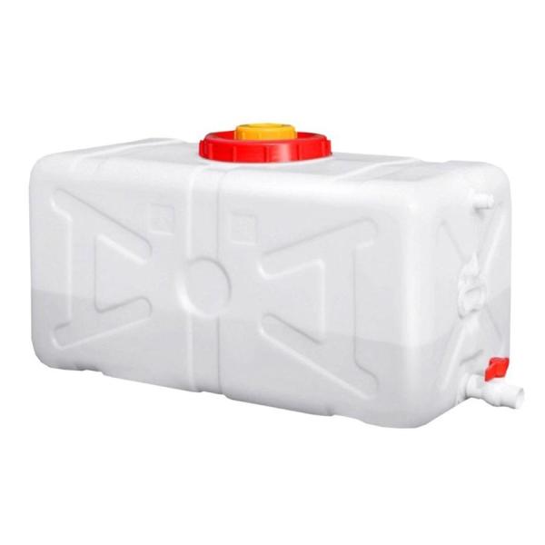 蛇口付き水容器80L家庭用HDPEプラスチック製の貯水タンクバルブとホース付き長方形の発酵タンク屋外...
