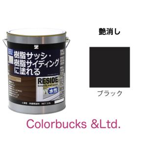 RESIDE 艶消しブラック 1.6L プライマーなしで樹脂・アルミに塗装できる塗料 ＢＡＮ ＺＩ｜Colorbucks アウトレット店