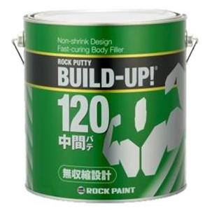 ビルドアップ120　板金パテ　主剤3kg　硬化剤別売　中間 10mmまで　057-0845　ロックペイント｜Colorbucks&Ltd.