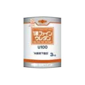1液ファインウレタンU100　3kg　白　日本ペイント　ホワイト