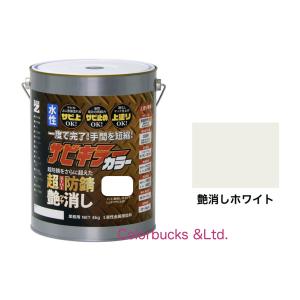 サビキラーカラー 艶消し  つや消しホワイト　白 4kg 水性防錆塗料 BAN-ZI｜colorbucks