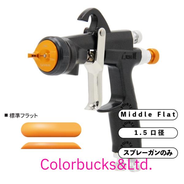 LUNA3-M44-15G ルナ3  1.5口径 Devilbiss　デビルビス ミドルフラット 標...