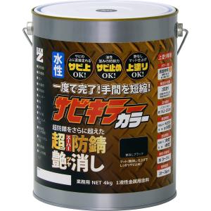 BAN-ZI サビキラーカラー 艶消し つや消しブラック 1kg 水性防錆塗料