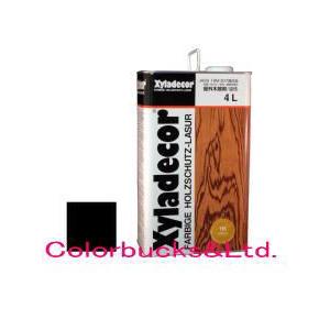 キシラデコール＃112　ジェットブラック　4L キシラデ