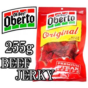 Oberto★プレミアム ビーフステーキジャーキー/PREMIUM STEAK STRIPS★255g★オベルト/ビーフジャーキー/おつまみ/ビーフストリップス/Original｜colore-blueplanet