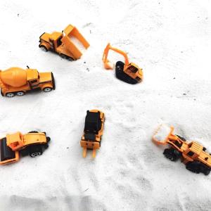 建設車両 6台ミニカーセット1台収納車 車おも...の詳細画像4