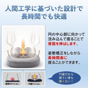 送料無料 円座クッション 高反発 ドーナツ型ク...の詳細画像1