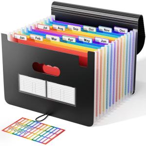 ABC life アコーディオンファイルオーガナイザー 13ポケット 拡張ファイルフォルダー ポータブル拡張ファイルボックス デスクトップア｜colorful-market