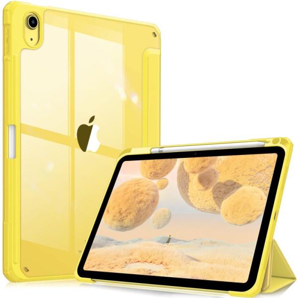 Fintie iPad 第10世代 ケース 2022 10.9 インチ 透明バックカバー Apple...