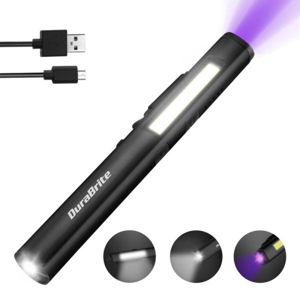 DuraBrite ペンライト LED懐中電灯 COBフラッドライト 365nm UVライト 紫外線...