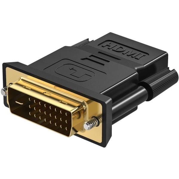 DVI HDMI 変換アダプター 双方向伝送 1080P wuernine PC ディスプレイ Ra...