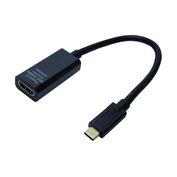 ミヨシ MCO 4K60Hz対応 USB Type-C ? HDMI変換アダプタ ブラック USA-...