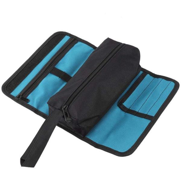 ツールロール 折り畳み式 工具用道具袋ツールバッグ 収納袋（専門家 技術者用）ハンドストラップ付き