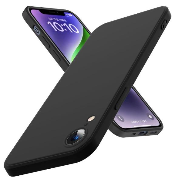 iPhone XR ケース 耐衝撃 TPU 液状シリコンゴム 用カバー 柔軟性 薄型 衝撃吸収 指紋...