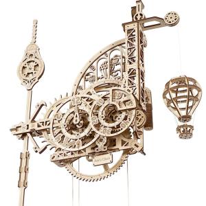 Ugears ユーギアーズ Aero Clock エアロクロック 木のおもちゃ 3D立体 パズル 70157｜colorful-market