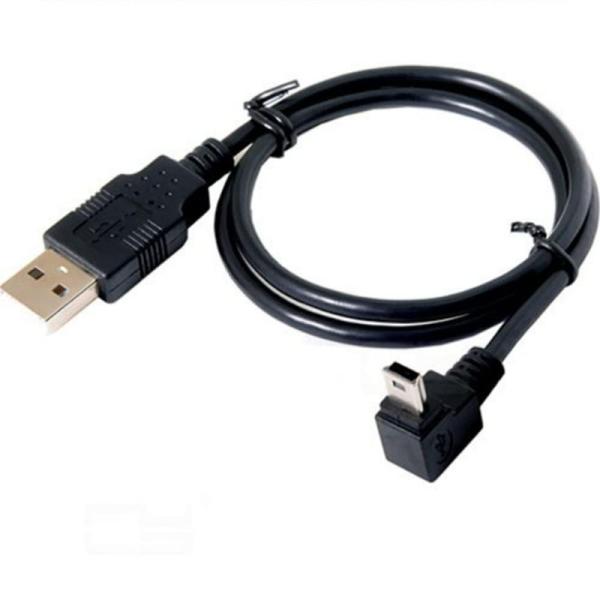 ViViSun USB 2.0 ミニケーブル USB(A)オス-USB(miniB)オス L型 左右...