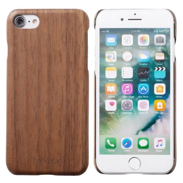 iPhone7 ケース 木目 ハードケース 薄型 カバー 天然木 Contour コントゥア/ウォル...