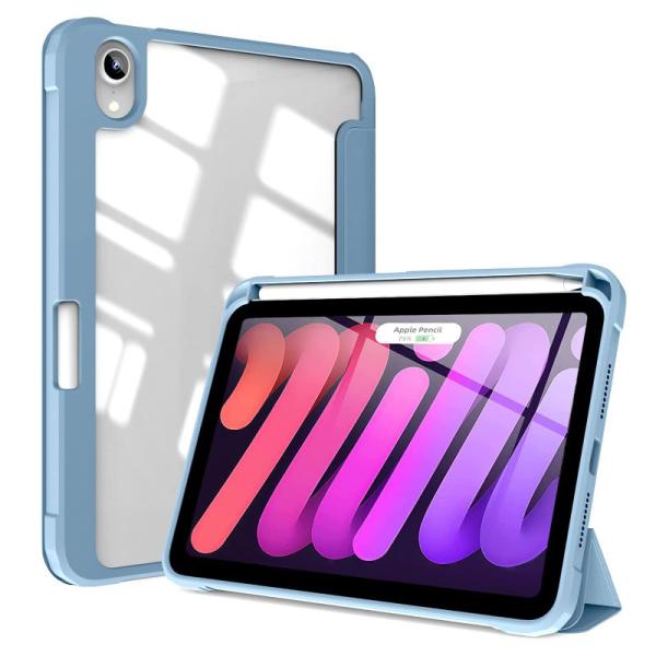 for iPad Mini 6 ケース 2021 8.3インチ 第6世代 透明バックカバー Appl...
