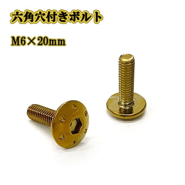 M6 ボルト 20mm P1.0 六角穴付きボルト ステンレス ナンバー フェンダー 車 バイク 外...
