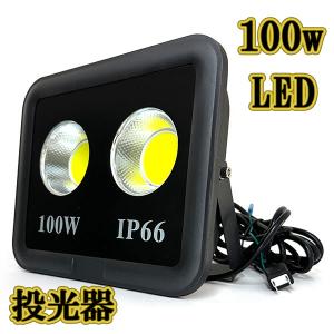 LED投光器 100w COBライト 照明 ライト 3m配線 AC100V仕様 1000w相当 10000lm 白色｜colorful-sp