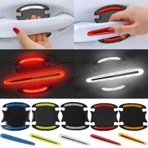 ドアハンドル プロテクター ガード ドア ひっかき 傷 防止 夜間反射 8枚set カー用品 車 外装