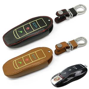 ポルシェ PORSCHE 本革 スマートキーケース C型 色選択 カバー 車 キズ