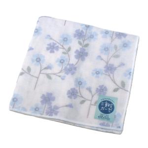 三重合わせ ガーゼハンカチ 「ボタニカルガーデン」 ライトピンク ハンカチ 日本製 1501【送料無料】