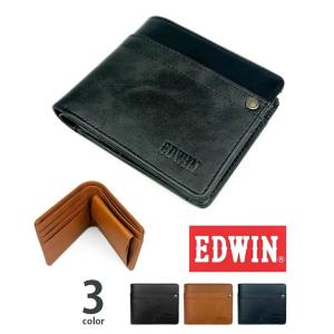 『EDWIN』 エドウィン エドウイン ☆ リベットデザイン スリム 二つ折り 財布 ウォレット 0510635 【送料無料】【父の日】｜colorful-story