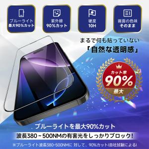 iPhone16 pro ガラスフィルム ブル...の詳細画像2