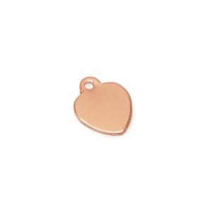 14KGF ピンクゴールドカラー チャーム ハート No.2[1コ販売] / 14KPG-205CM