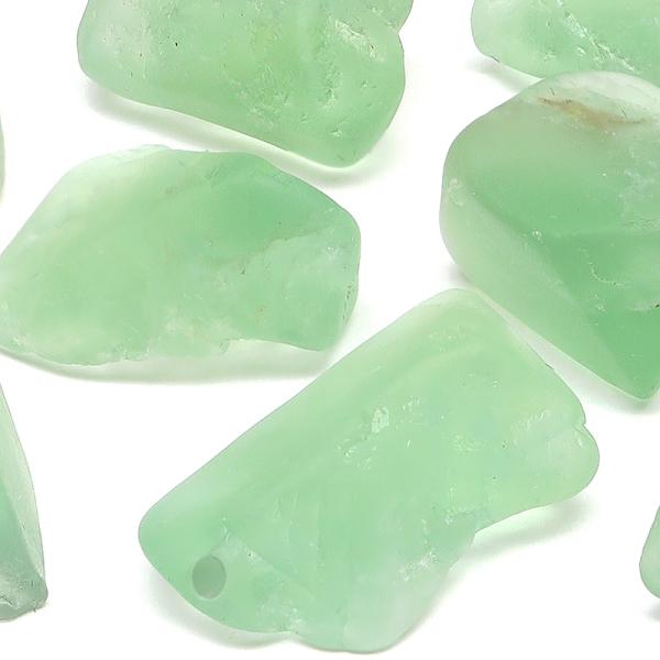粒販売 グリーンフローライト ラフロック 11〜16mm【10粒販売】 / X331 FR16LR