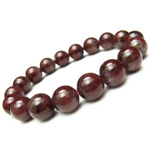 鑑別書付き】ブラジル産 ルチルクォーツ 丸玉ブレス 12mm No.25【1点