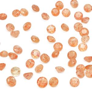 粒販売 タンザニア産 サンストーン 丸玉 10mm【2粒販売】 / X378 SS10M