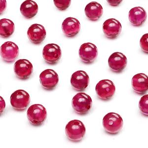 合成スタールビー 丸玉ブレス 8mm【1コ販売】 / 2-10 RU8BS-X : 天然石