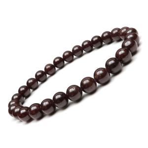 合成スタールビー 丸玉ブレス 8mm【1コ販売】 / 2-10 RU8BS-X : 天然石