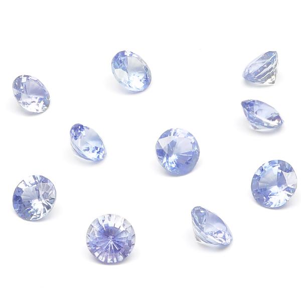 タイ産 サファイア コインファセットカット ルース 4mm【1コ販売】 / 82-23 SF4C-X